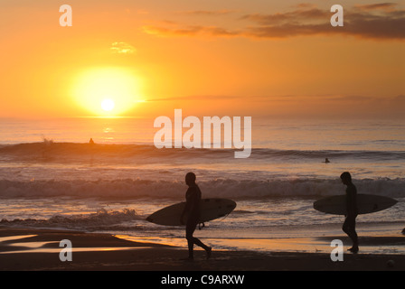 Taito Strand, Chiba, Japan. Taito Strand ist einer von Japans bekanntesten Surf-Spots in der Nähe von Tokio. Stockfoto