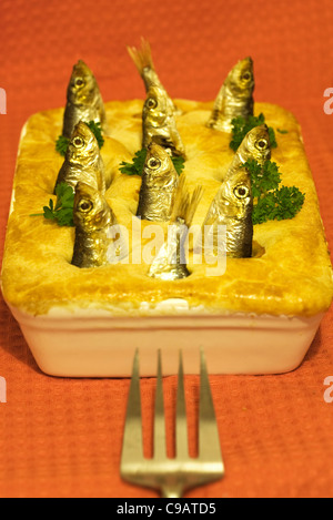 Stargazy Torte Stockfoto