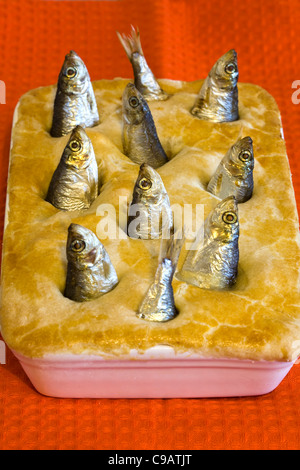 Stargazy Torte Stockfoto