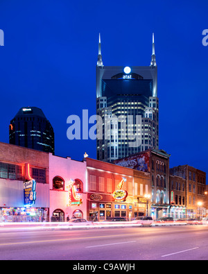 Broadway Nashville, Tennessee Stockfoto