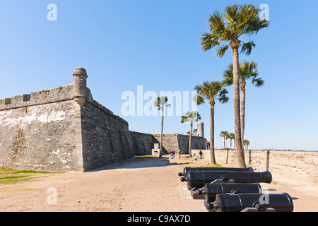 Castillo de San Marcos, Sankt Augustin Stockfoto