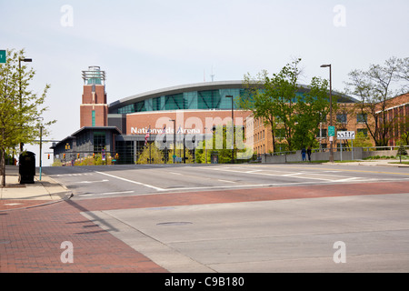 Nationwide Arena ist Heimat von den Columbus Blue Jackets-Hockey-Team in Columbus, Ohio. Stockfoto