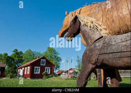 Jan Karlsgården Freilichtmuseum Åland, Finnland Stockfoto