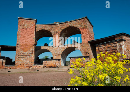 Die Ruinen der alten russischen Festung Bomarsund auf Åland-Inseln in Finnland Stockfoto