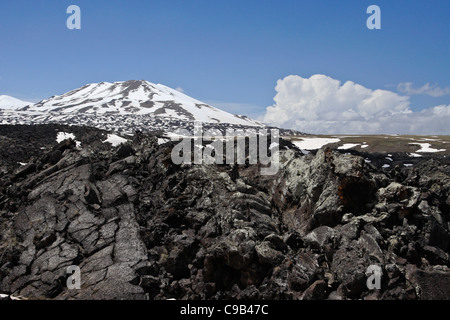 Vulkanberge und Lavastrom, Ost-Anatolien, Türkei Stockfoto