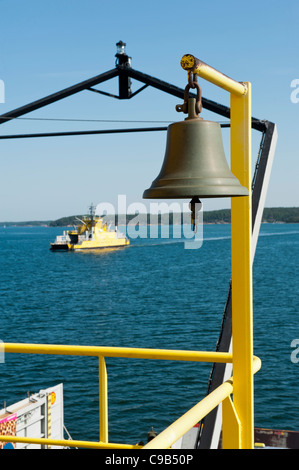 Autofähre zwischen Pargas Nagu Turku Archipel Finnland Stockfoto