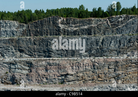 Kalksteinbruch Pargas Parainen Finnland Stockfoto