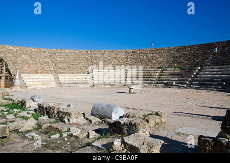 Römisches Theater in antiken Salamis, Nord-Zypern Stockfoto