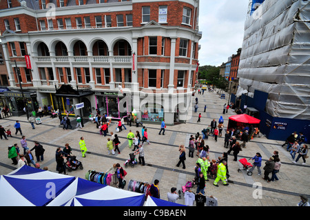 Guildhall Square, Londonderry, Nordirland. Londonderry ist die UK Stadt Europas 2013 gewählt worden Stockfoto