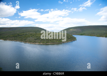 Tajo Flusses bei öffentlichen Monfrague Naturpark in Caceres Spanien Stockfoto