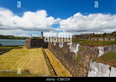 Ruinen am Meer, Fort Charles, Kinsale, County Cork, Irland Stockfoto