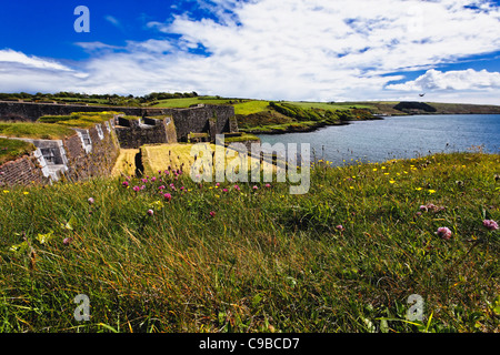 Wände von einem Fort, Fort Charles, Kinsale, County Cork, Irland Stockfoto
