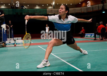 Badminton-Spieler Judith Meulendijks aus den Niederlanden Stockfoto