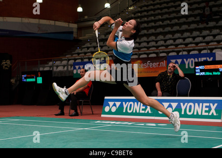 Badminton-Spieler Judith Meulendijks aus den Niederlanden Stockfoto