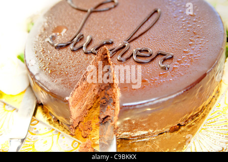 Sacher-torte Stockfoto