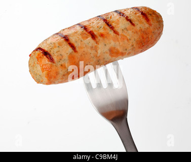 HUHN WURST Stockfoto