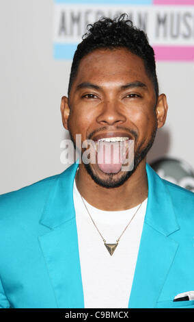 MIGUEL 2011 AMERICAN MUSIC AWARDS DOWNTOWN LOS ANGELES Kalifornien USA 20 November 2011 Stockfoto