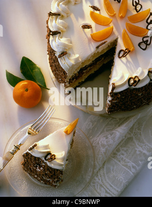 Sahne-Torte Stockfoto
