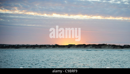 Sonnenuntergang über St. Francis Bay, Kapstadt, Westkap, Südafrika Stockfoto