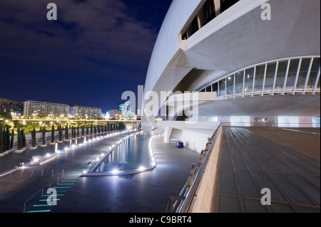 Santiago Calatrava Palau de Les Arts Reina Sofia in Valencia, Spanien. Stockfoto