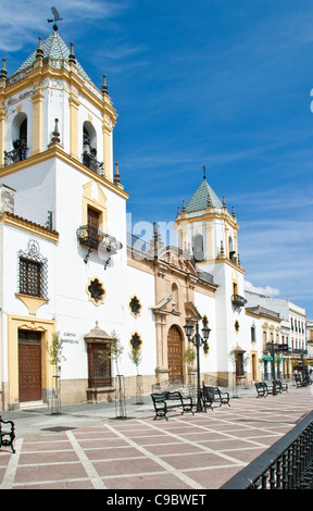 Iglesia del Socorro im Plaza del Socorro, Ronda, Andalusien, Spanien Stockfoto