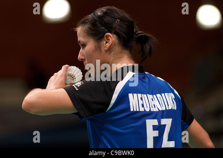 Badminton-Spieler Judith Meulendijks aus den Niederlanden Stockfoto