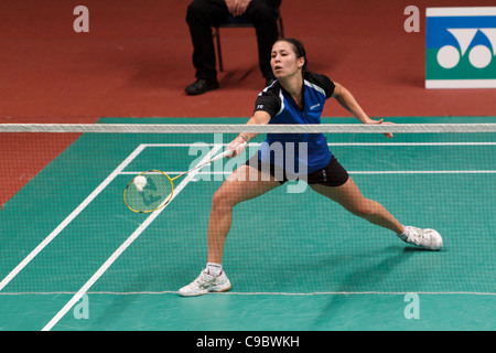 Badminton-Spieler Judith Meulendijks aus den Niederlanden Stockfoto