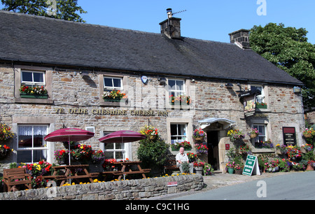 Longnor Pub im Peak District Stockfoto