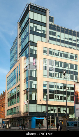 "80 Mosley Street" Bürohaus, Ecke der Princess Street und Mosley Street, Manchester, England, UK Stockfoto