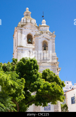 Glockenturm, Igreja de Santo Antonio, Lagos, Algarve, Portugal Stockfoto