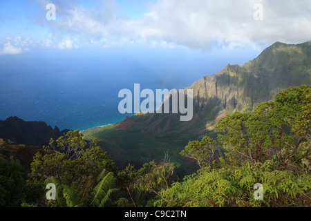 Der berühmte NaPali Küste auf Kauai. Stockfoto