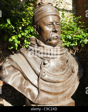 Memorial in Winchester Cathedral, Hampshire UK für William Walker, ein Taucher, der Unterwasser-Bauarbeiten an den Fundamenten tat Stockfoto