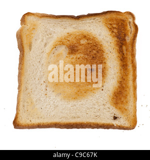 Alphabet Toast Buchstaben Q zum Frühstück mit Toast buchstabieren lernen! Großbuchstaben Großbuchstabe Stockfoto