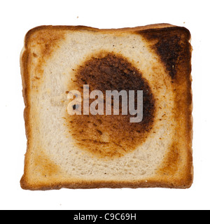 Alphabet Toast Buchstaben O zum Frühstück mit Toast buchstabieren lernen! Großbuchstaben Großbuchstabe Stockfoto