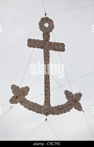 Eine Skulptur in den Docklands in Melbourne Australien Stockfoto