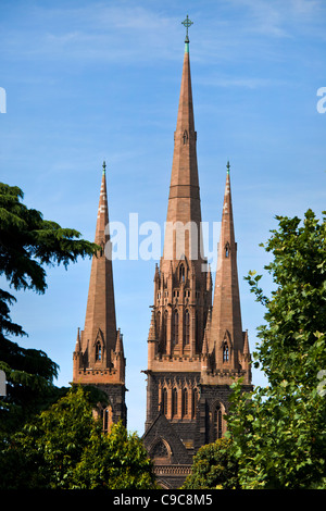 St. / St. Patricks Kathedrale in Melbourne Australien - römisch-katholische Erzdiözese von Melbourne Stockfoto