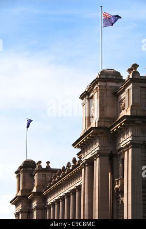 Parlamentsgebäude in Victoria Melbourne ist römischen Revival-Architektur im Stil Build 1856 fertiggestellt und im Jahre 1929 hinzugefügt Stockfoto