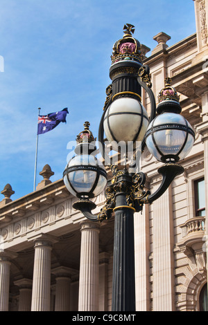 Parlamentsgebäude in Victoria Melbourne ist römischen Revival-Architektur im Stil Build 1856 fertiggestellt und im Jahre 1929 hinzugefügt Stockfoto