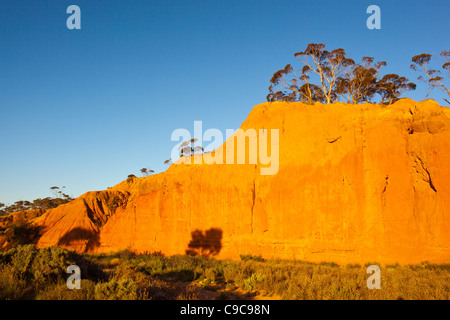 Die reiche späten Nachmittag Farben der Redbanks Conservation Park in der Nähe der alten Kupfer-Bergbau Stadt von Burra im Norden von South Australia Stockfoto