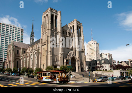 Grace Cathedral Kalifornien Vereinigte Staaten von Amerika Amerikaner / USA Stadt Stockfoto