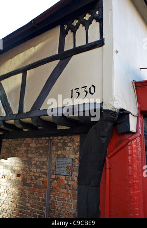 Details zu alten Gebäuden in Lewes, East Sussex Stockfoto