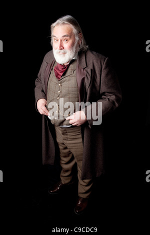 Charles Dickens Schauspieler auf Hirsch. Stockfoto