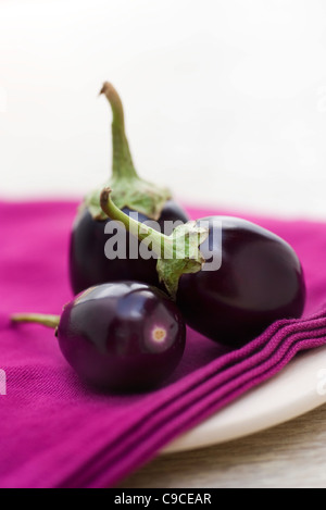 Auberginen Stockfoto