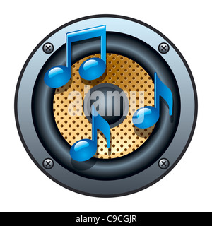 Audio-Lautsprecher-Symbol Stockfoto