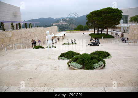 Getty-Museum, die vorderen Stufen - California Stockfoto