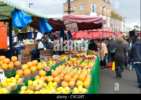 Ridley Straße Markt in Hackney, London, England, UK Stockfoto