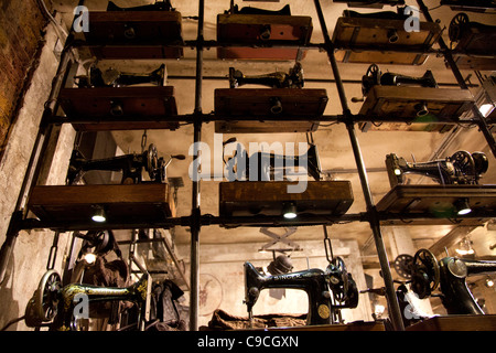 Nähmaschinen in alle Heiligen Schaufenster - London Stockfoto