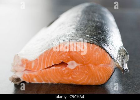 Frischer Lachs Stockfoto