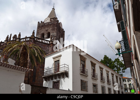 Pfarrei Kirche von Santa Maria Maior - Funchal, Madeira, Portugal, Europa Stockfoto