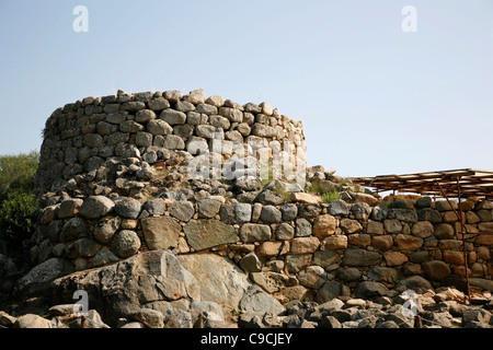 Nuraghe la Prisgiona, Arzachena, Sardinien, Italien. Stockfoto